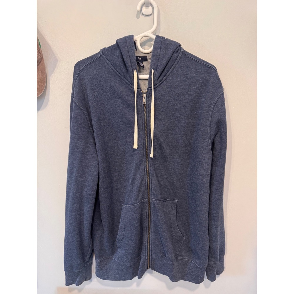 Gap Men's Blue Full Zip Hoodie Size Large
